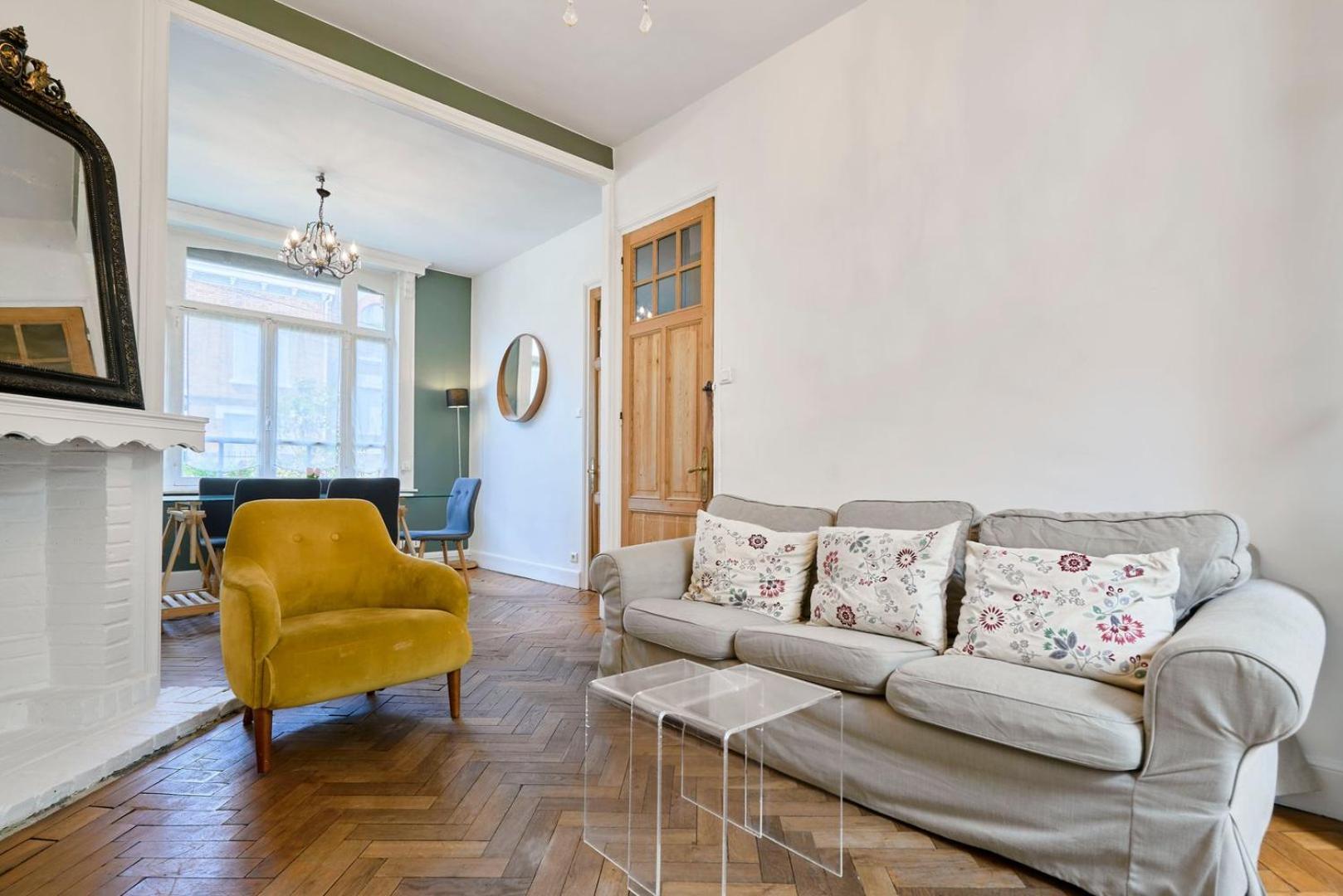 Beautiful 1900 House Full Equipped, 4Bdrm+ Garden! Leilighet Lambersart Eksteriør bilde